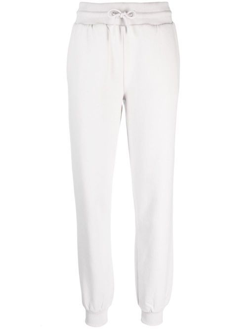 Logo-appliqué cotton track pants - Grey