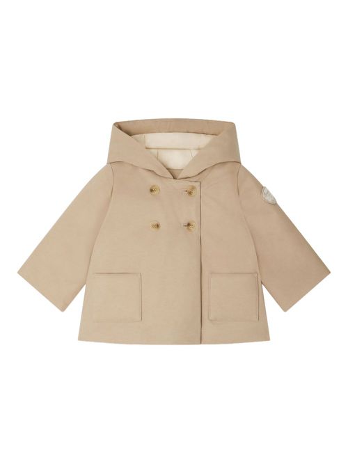 Misha hooded double-breasted coat - Brown