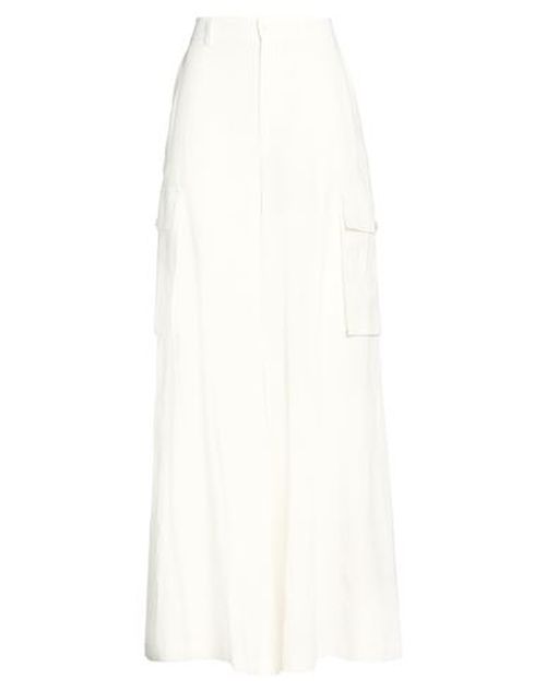 Woman Pants White Size 2 Linen