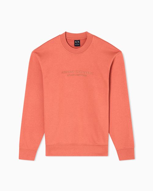 Crewneck sweatshirt with tone logo