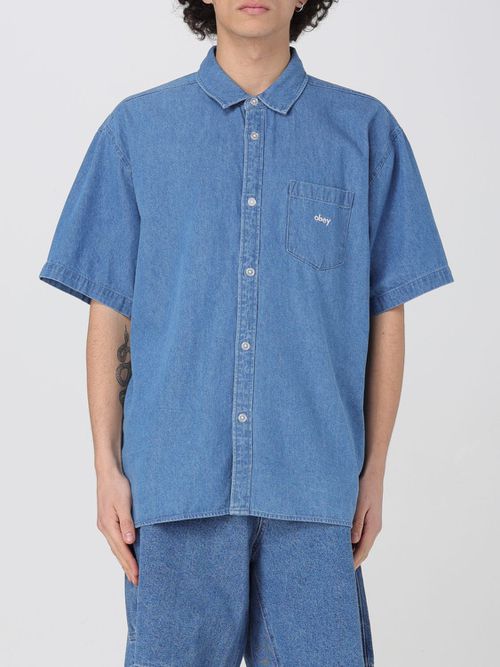 Shirt OBEY Men color Indigo