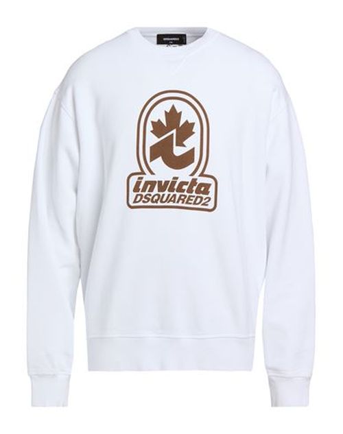 Man Sweatshirt White Size XXL Cotton