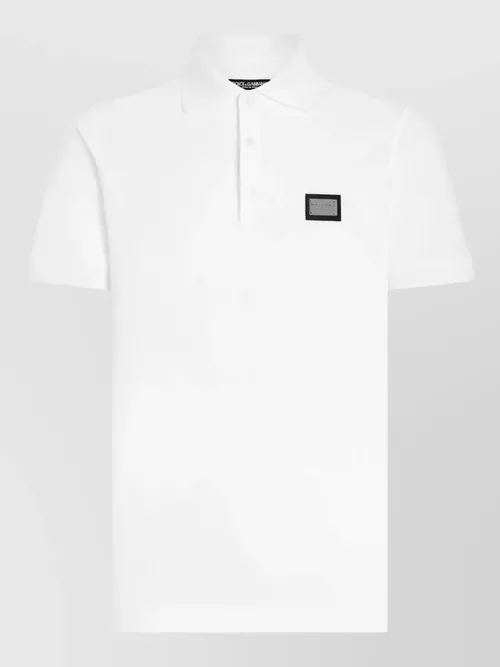 Dolce&Gabbana - polo shirt straight cut collar short sleeve