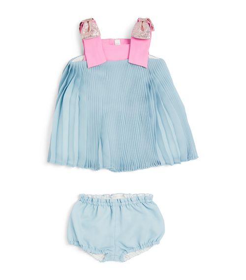 Pleated Dress and Bloomers (3-18 Months)