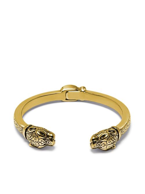 Panther hinged bangle - Gold