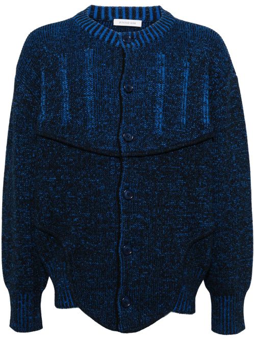 Two-tone corset cardigan - Black