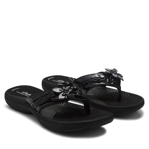 Women's Breeze Opal Cloudsteppers Flip Flop Sandals (Black Paton)