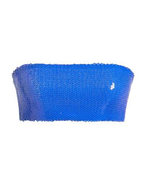 Woman Top Bright blue Size 6 Polyamide, Elastane