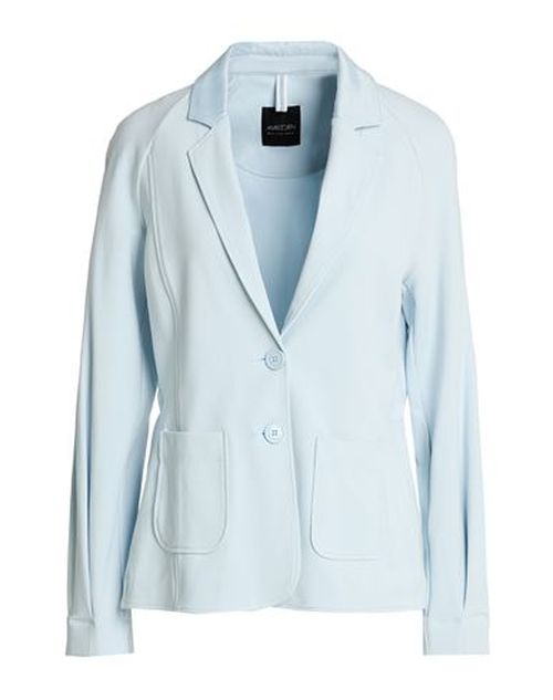 Woman Blazer Light blue Size 3 Cotton, Modal, Elastane