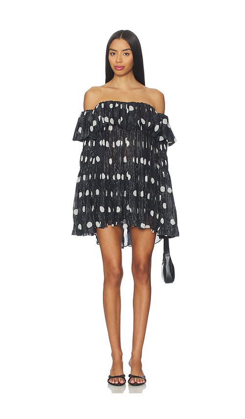 Prabal Gurung Off-shoulder Long Sleeve Faux Sweater Top in Black & White. 6 also , 2