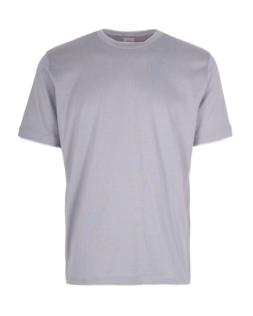 Cotton Crew-Neck T-Shirt — Gray