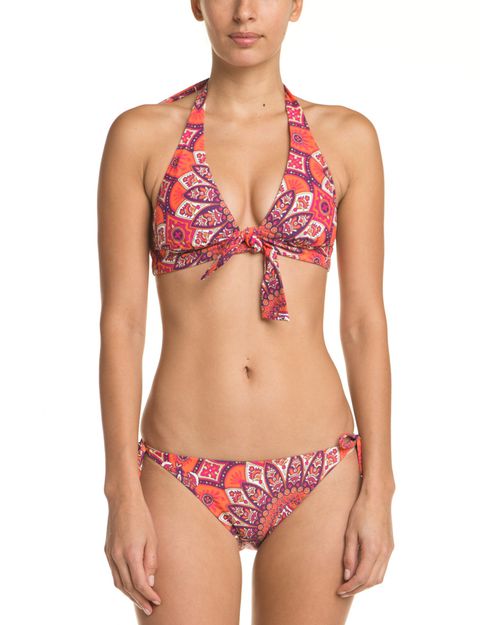 Plumberry Print String Bottom