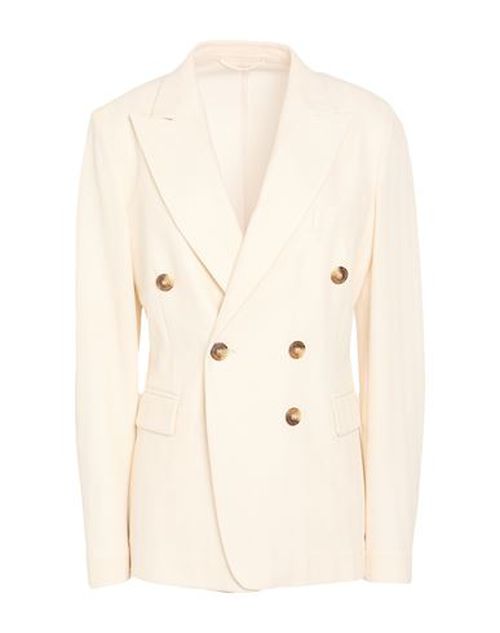 Woman Blazer Ivory Size 12 Cotton