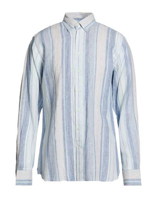 Man Shirt Blue Size L Linen