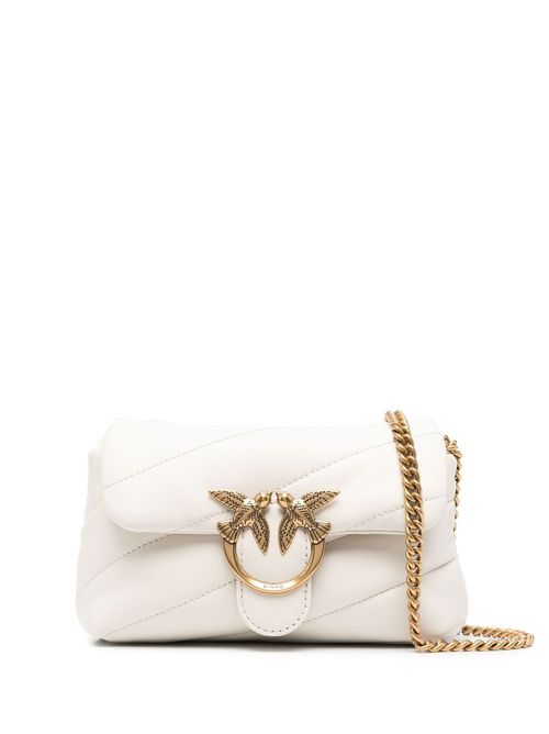 Love Baby Puff leather crossbody bag - White