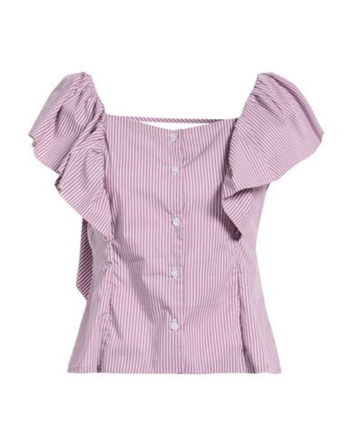 Le Volière Woman Shirt Mauve Size L Cotton, Polyamide, Elastane