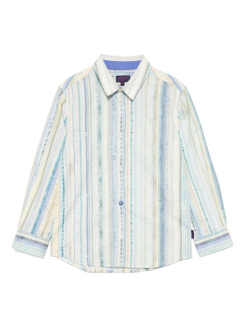 Pattern-printed shirt - Blue