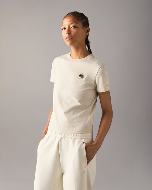 Moose Knuckles - Women's Crescent T-shirt - Color: Alabaster