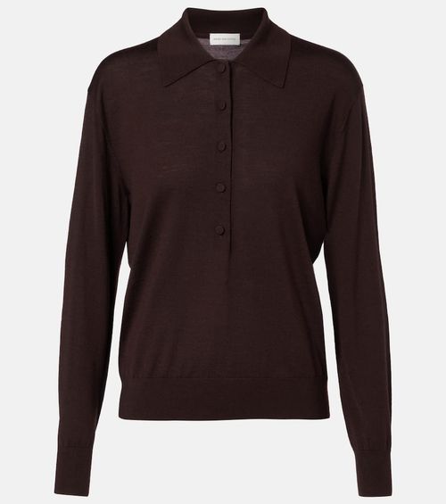 Wool polo shirt