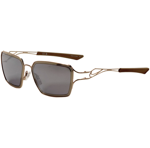 Unisex 57 mm Gold Sunglasses