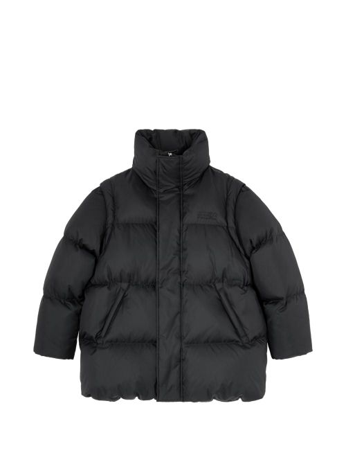 Quilted Down Down Jacket — Black