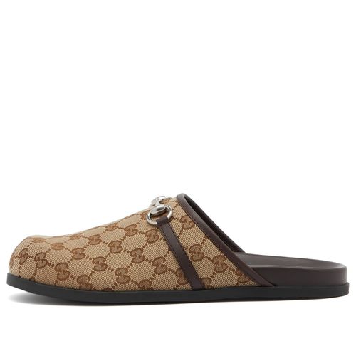 Men's Rhain GG Monogram Clog in Beige, Size UK 10 