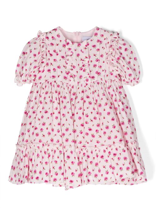 Rose-print dress - Pink