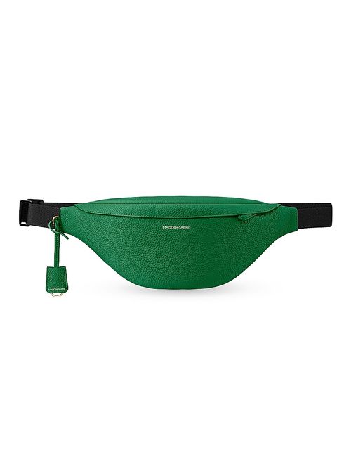 Leather Sling Bag - Emerald Green