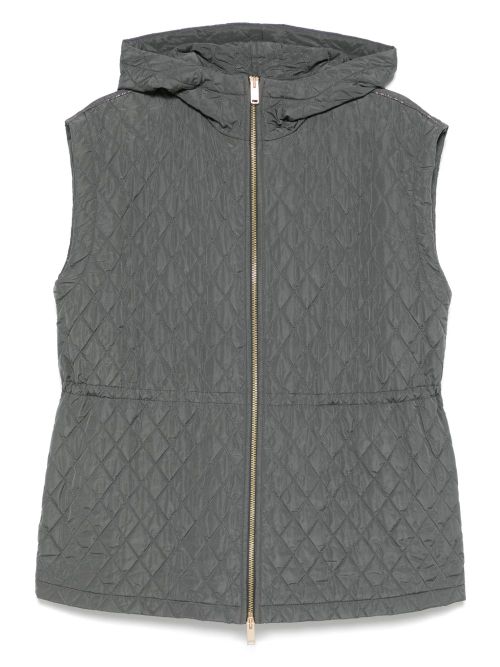 Quilted gilet - Green