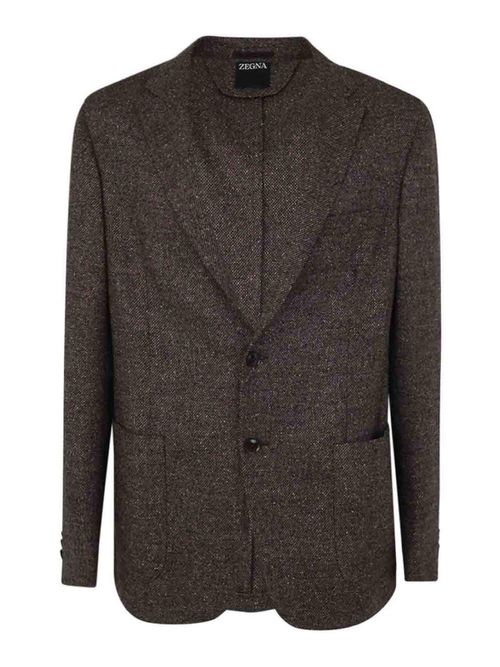 Wool and silk blend jacket