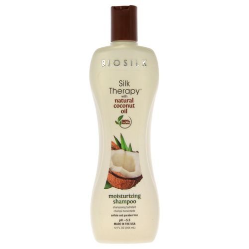 Silk Therapy with Organic Coconut Oil Moisturizing Shampoo by for Unisex - 12 oz Shampoo