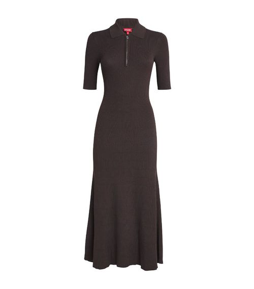 Polo-Collar Roland Midi Dress