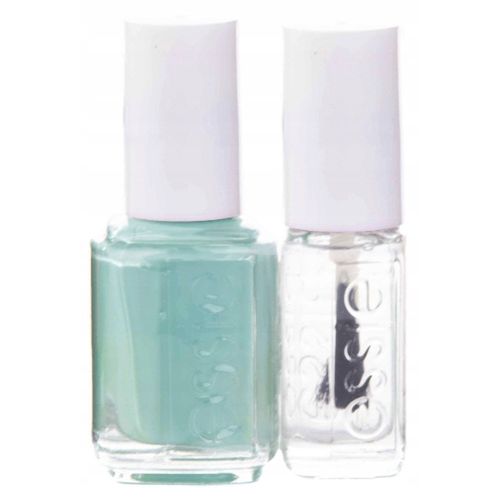Set Essie: Vegan Polish Glossy Glossy Nail Polish 99 Mint Candy Apple 13. + Nail Care - Nail Strengthener Good To Go Top Coat