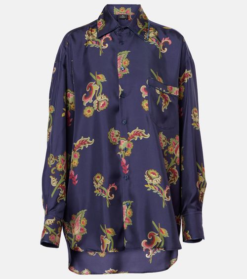 Printed silk shirt