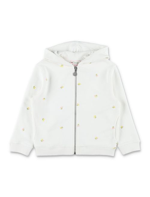 Talent Hoodie Embroidered with Cherries in Organic Cotton