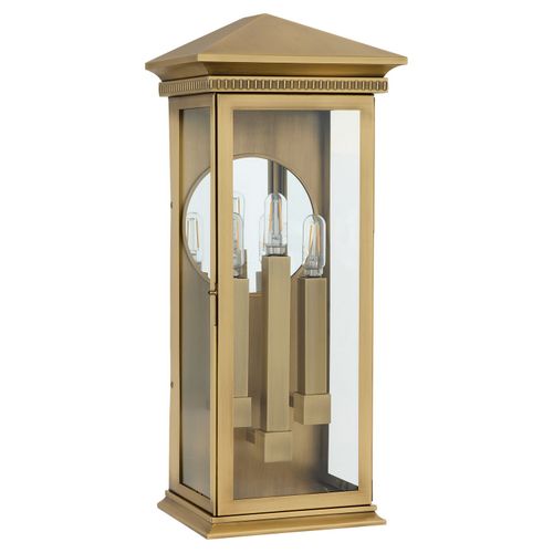 Heritage Brass Outdoor Wall Sconce from the Guilford Collection