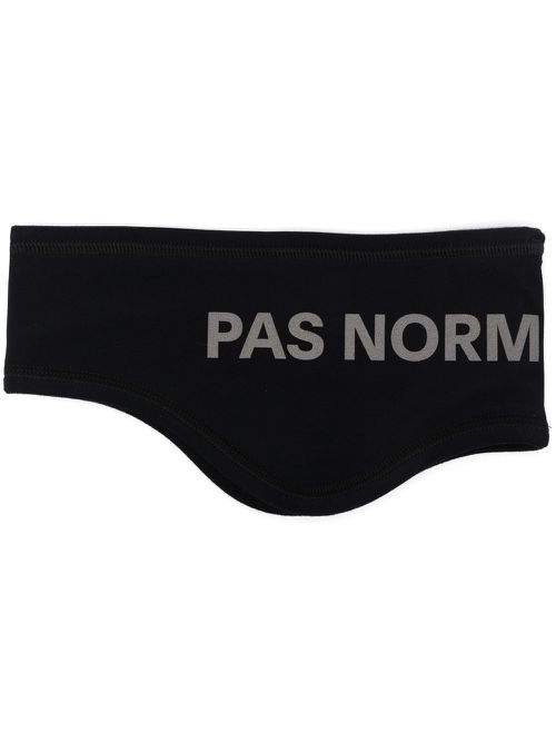 Logo-print headband - Black