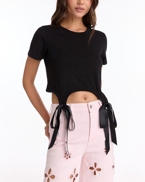 Diana Satin Bow Shirt