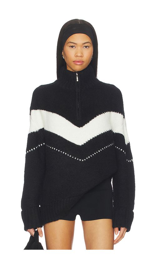 PISTOLA Arden Chevron Color Block Sweater in Black. L. Also in XS, S