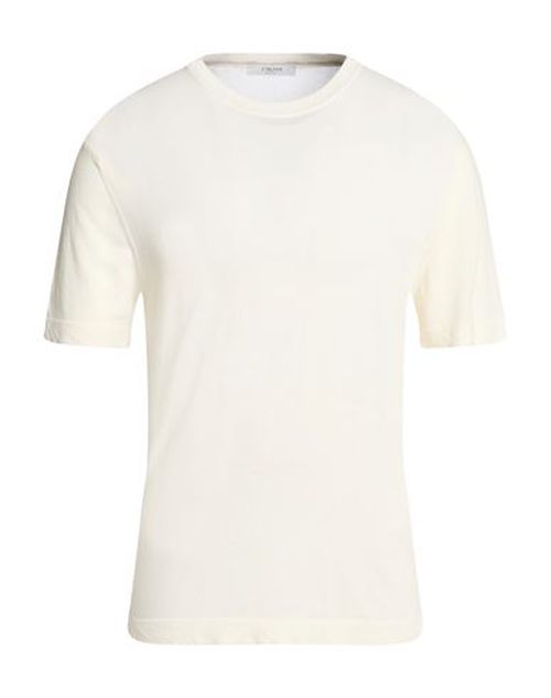 Man Sweater Ivory Size 40 Cotton