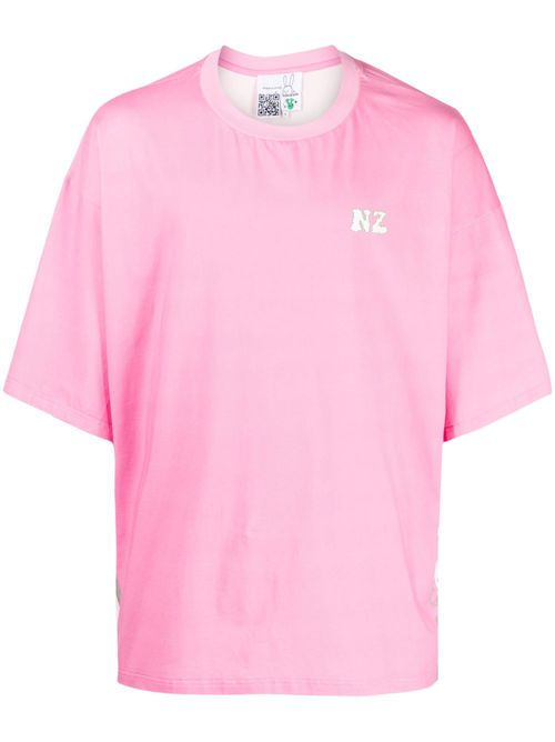 Logo-print cotton T-shirt - Pink
