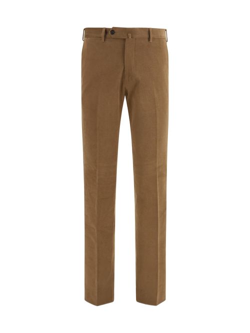 Tailored Corduroy Trousers — Brown