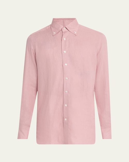 Men's Limited Edition Rosewood Linen Sport Shirt