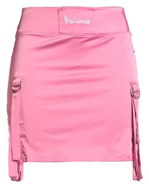 Woman Mini skirt Pink Size M Polyester, Cotton, Elastane