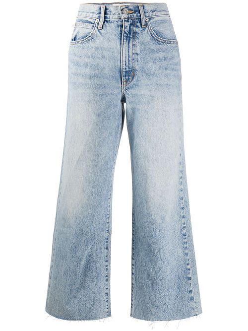 Mid rise cropped jeans - Blue