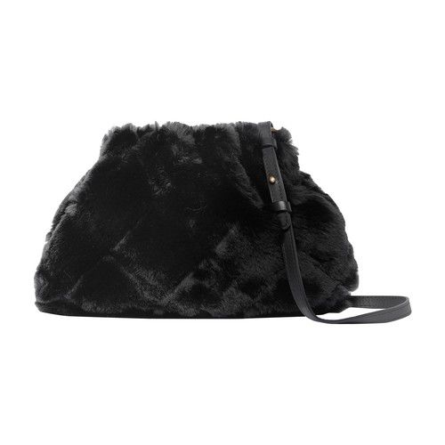 Faux fur Moon coin purse