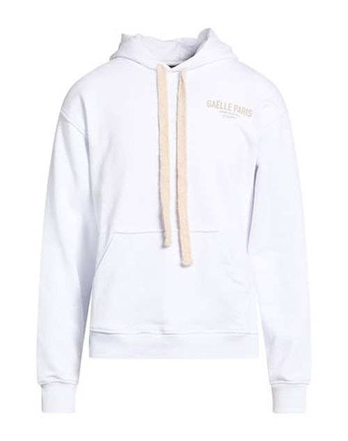 Homme Man Sweatshirt White Size M Cotton, Polyester