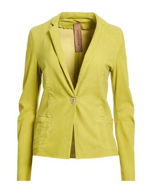 Woman Blazer Lime green Size 6 Leather