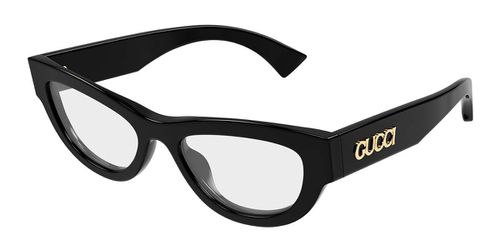 Gucci GG1836O 001 Women's Eyeglasses Black Size 51 - Blue Light Block Available
