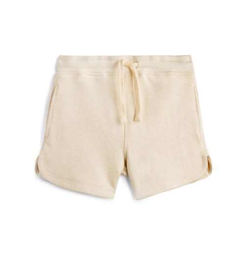 Girls Fair Trade Organic Cotton Pocket Track Short - Oatmeal heather